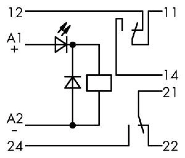 Moduł przekaźnikowy 20mm 220V DC 2p 286‑316 /1szt./ - obrazek 2