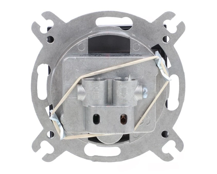 MINI Gniazdo antenowe RTV‑SAT końcowe 1,5dB czarny mat 12MGS - obrazek 2