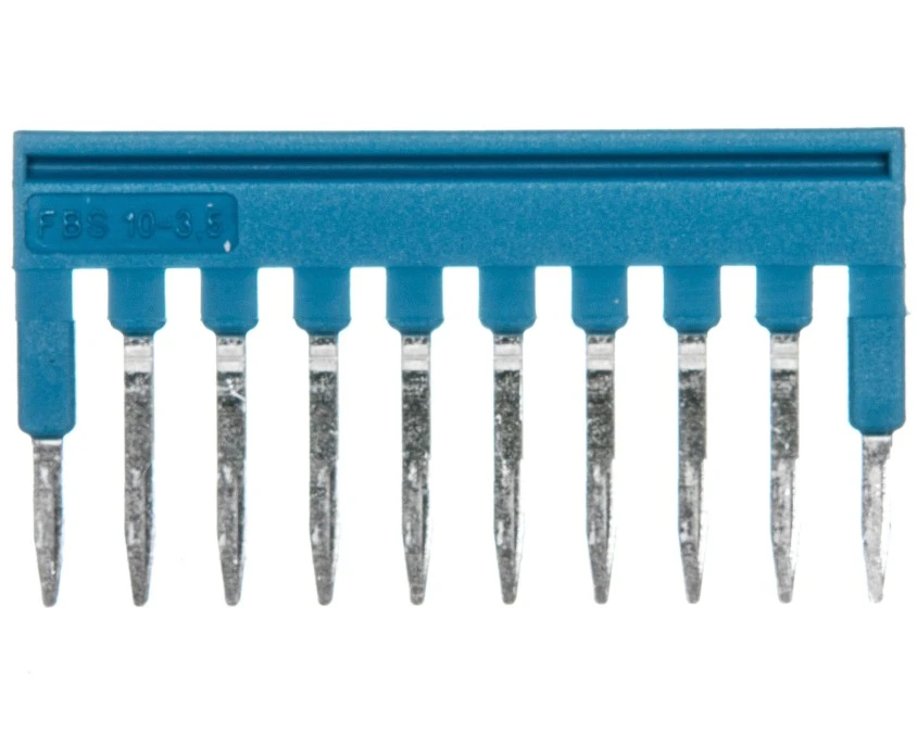 Mostek wtykany 10‑biegunowy 3,5mm niebieski FBS 10‑3,5 BU 3213125 /50szt./ - obrazek 1