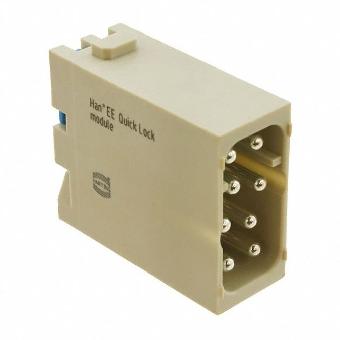 Moduł Han EE 8 pinów Quick‑Lock 0,5‑2,5mm2 męski 400V 16A Han Modular 09140082633 - obrazek 1