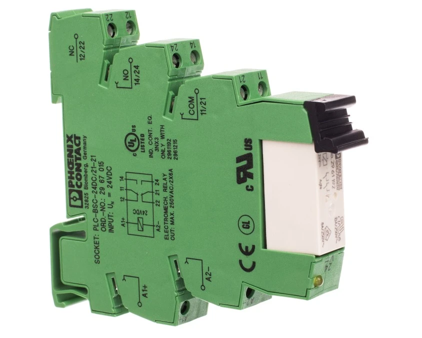 Moduł przekaźnikowy 2P 15A 24V DC PLC‑RSC‑ 24DC/21‑21 2967060 - obrazek 2