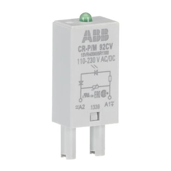 Moduł CR‑P/M 92CV warystor i dioda LED zielona 110‑230 V AC/DC 1SVR405655R1100 /10szt./ - obrazek 1
