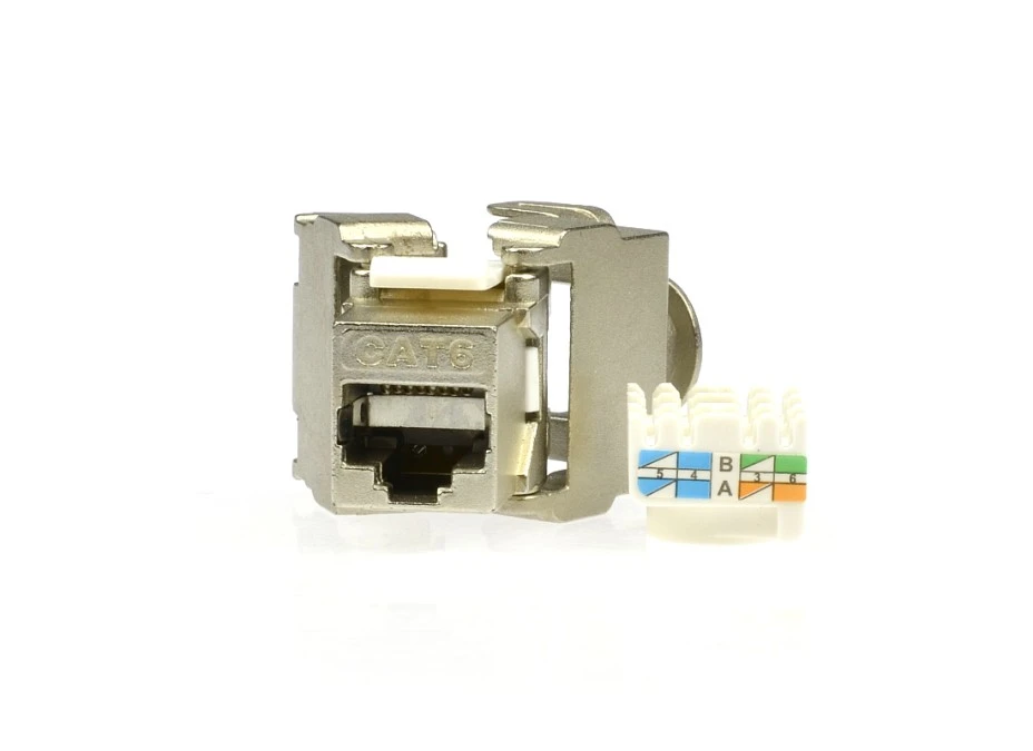 Moduł keystone RJ45 FTP kat.6 ekranowany beznarzędziowy NEKU - obrazek 1