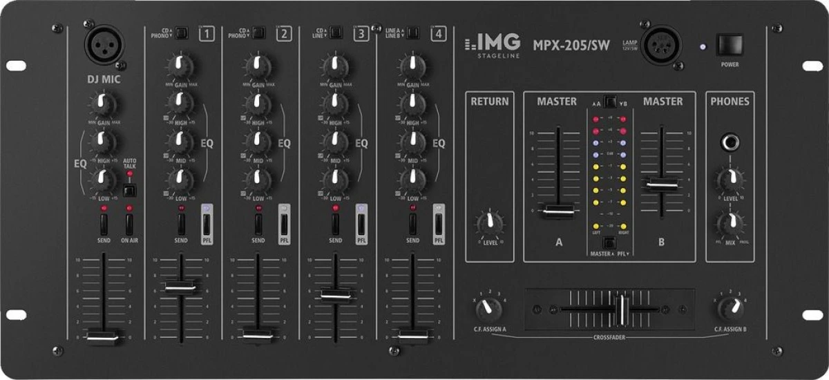 Mikser stereo dla DJ MPX‑205/SW - obrazek 1