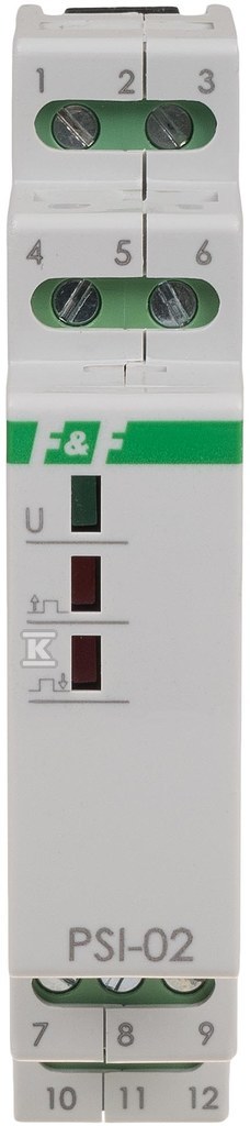 Przetwornik sygnału PSI-02, 230V, 2x8A, 1 moduł PSI-02-230V - obrazek 1