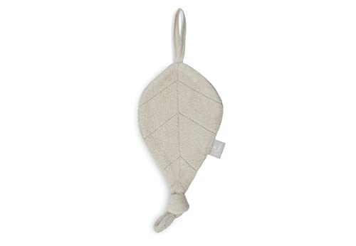 Jollein 031 562 00093 przytulanka, ręcznik do przytulania, smoczkowy, frotte, liście, nugat (30 x 10 cm)
