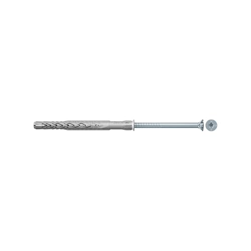 fischer Kołek rozporowy SXRL 10 x 200 T, wysokiej jakości kołki rozporowe z pasującą śrubą łbem wpuszczanym, nylonowe do mocowania konstrukcji drewnianych, 50 sztuk fischer Kołek rozporowy SXRL 10 x 200 T, wysokiej jakości kołki rozporowe z pasującą śrubą łbem wpuszczanym, nylonowe do mocowania konstrukcji drewnianych, 50 sztuk