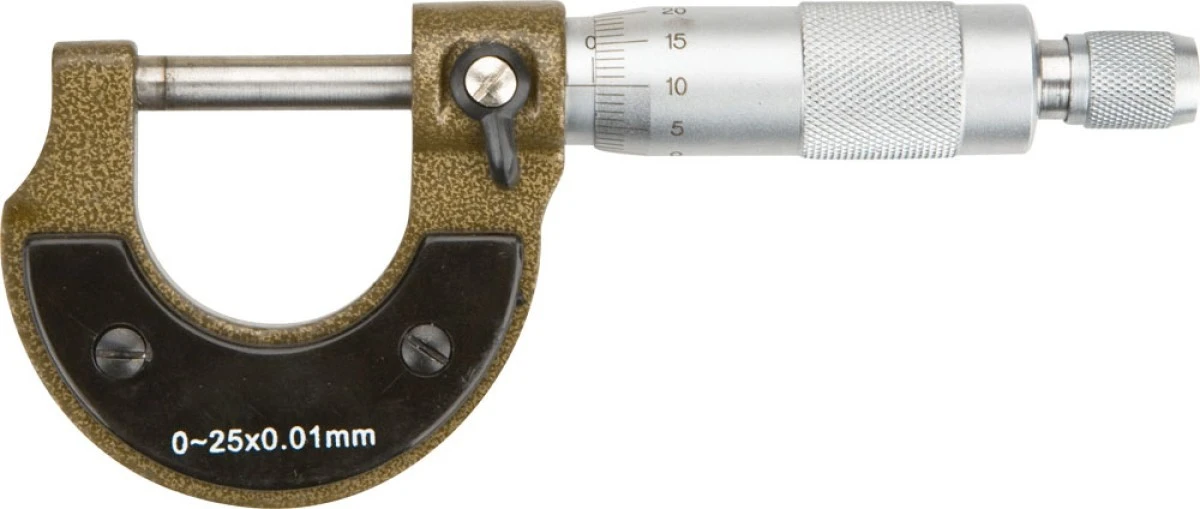 Mikrometr analogowy 0‑25mm długość 135mm dokałdność +/‑0,01mm 31C629