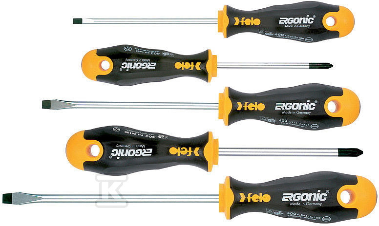 Zestaw 5 wkrętaków FELO – Ergonic [5 cz.] FL40095118