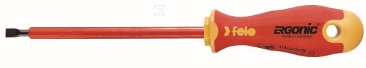 Wkrętak płaski 4,0 x 0,8 FELO – Ergonic VDE FL41304090