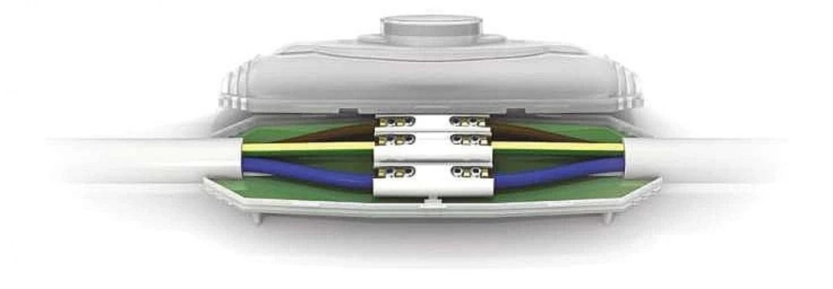 Mufa Kablowa Żywiczna Do Połączeń Przelotowych 2,5‑25 mm IPX8 ze Złączką - obrazek 2