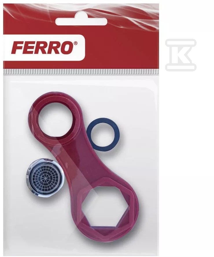 Perlator FerroAirMix M24x1 z kluczem do perlatorów i regulatorów ceramicznych PCH4-K-W - obrazek 2