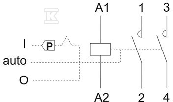 Stycznik modułowy 25A, 2NO, napięcie cewki 230–240 VAC, montaż na szynie, ST25-20-M - obrazek 2