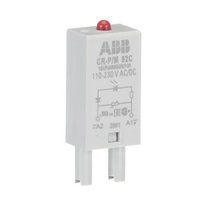 Moduł CR‑P/M 92C warystor i dioda LED czerwona 110‑230VAC/110VDC 1SVR405655R0100 /10szt./ - obrazek 1