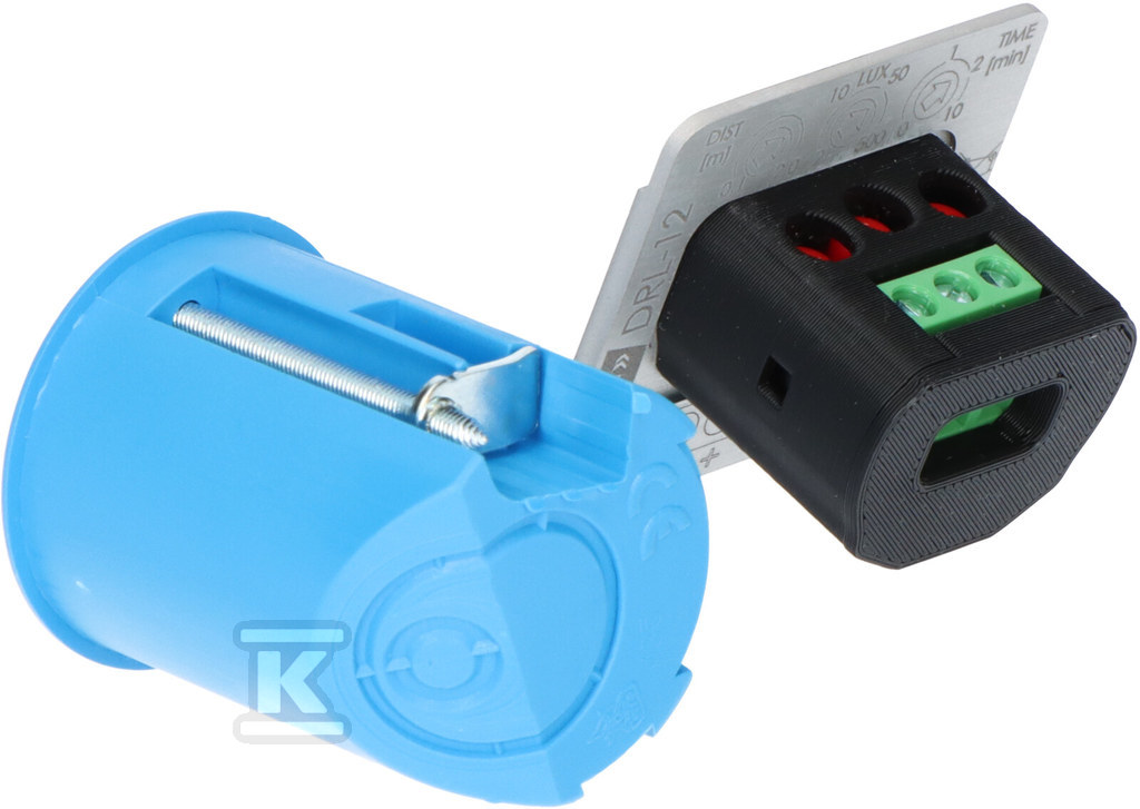 Laserowy czujnik odległości DRL-12 aluminium, pełniący funkcję czujnika ruchu - obrazek 2