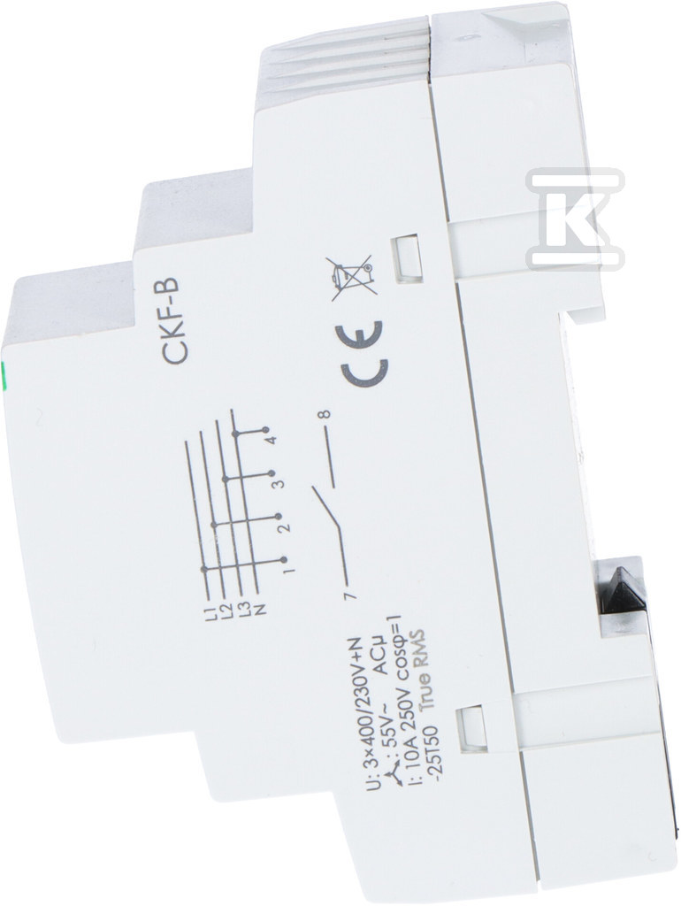 Mikroprocesorowy czujnik kolejności i zaniku fazy CKF-B-TRMS - obrazek 3