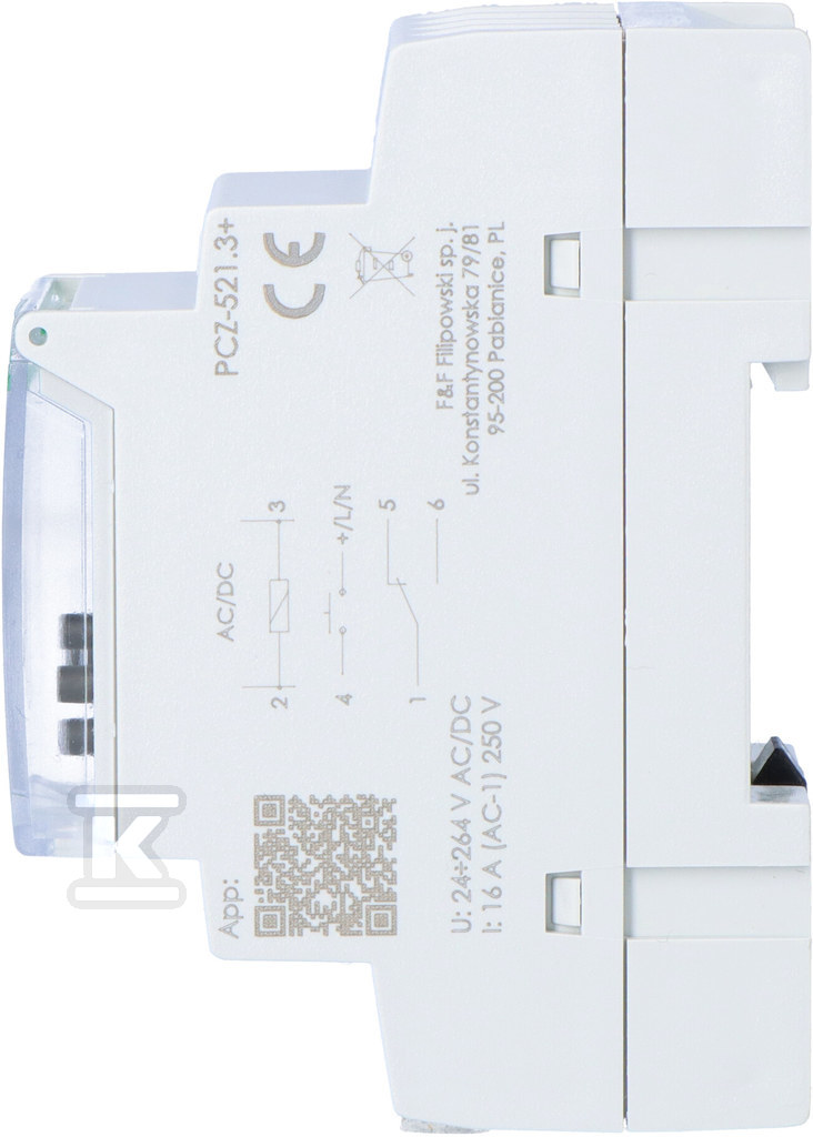 Zegar programowalny, tygodniowy NFC PCZ-521.3-PLUS - obrazek 2