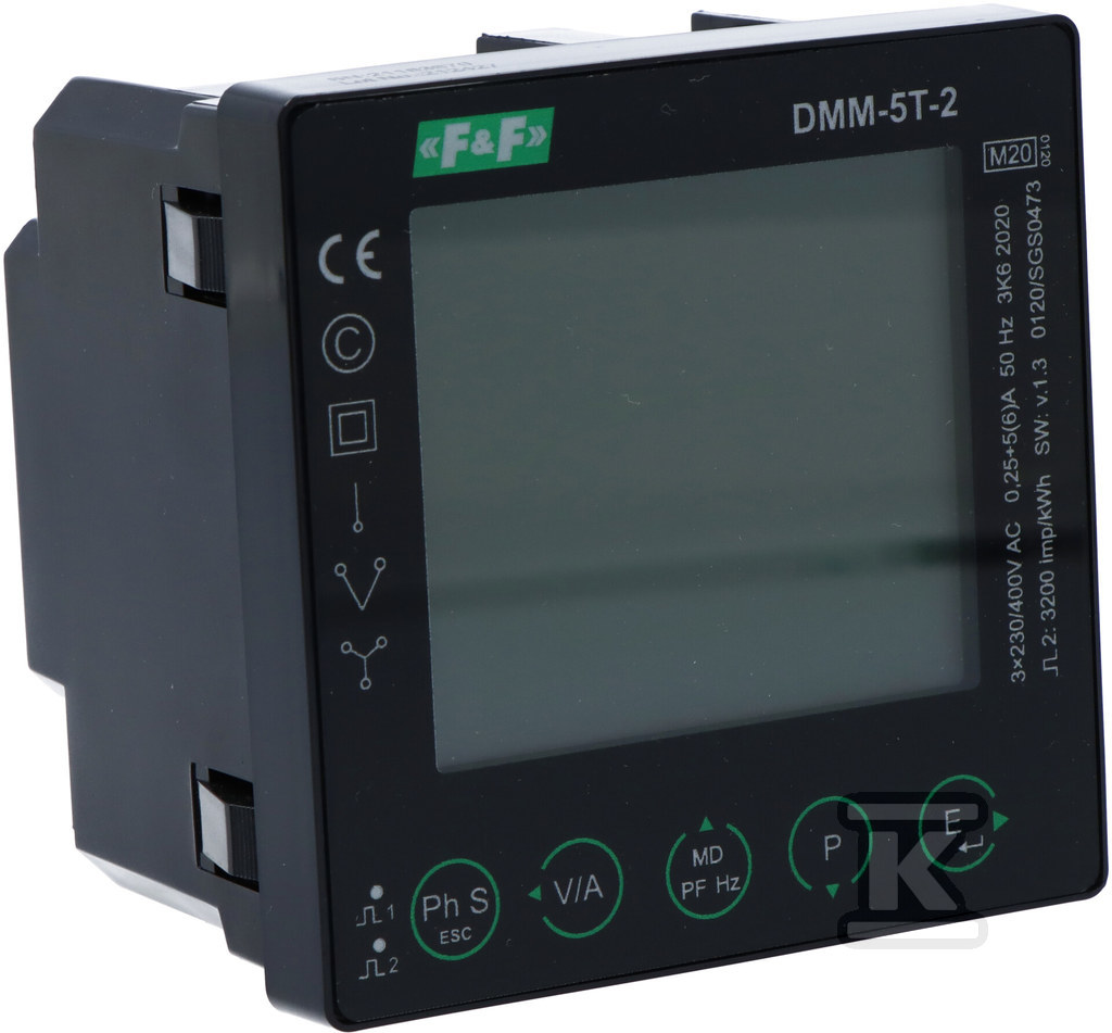 Zestaw do monitoringu energii: analizator parametrów sieci DMM-5T-2 + integrator liczników energii WI-MODBUS-D DTB104 - obrazek 2