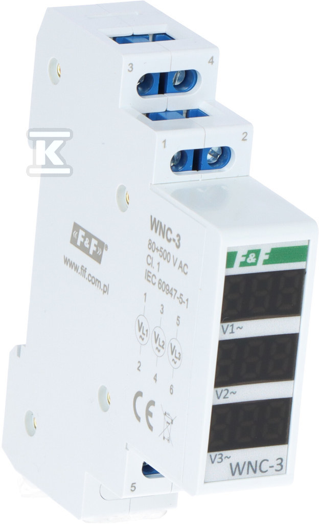 Modułowy wskaźnik napięcia - 3 fazowy WNC-3 - obrazek 1