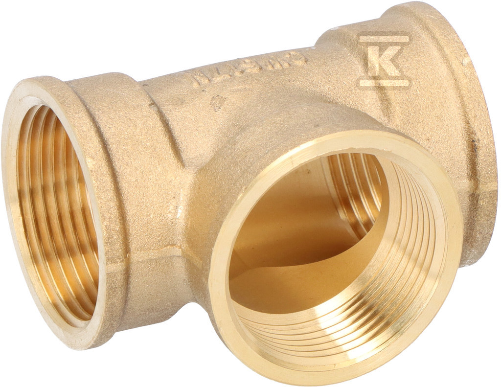 Trójnik mosiężny 5/4" żółty T05Z - obrazek 1
