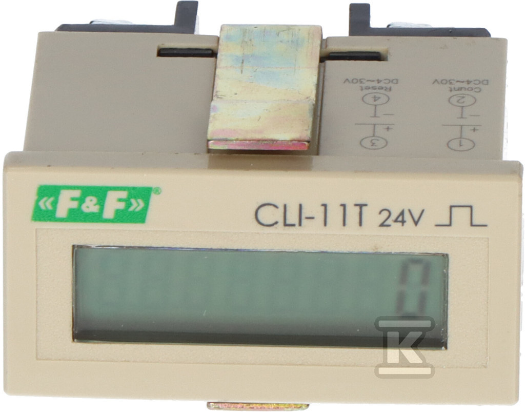 Licznik impulsów CLI-11T/24 Licznik impulsów napięcie wejścia liczącego=24VAC/DC panelowy CLI-11T-24V - obrazek 3