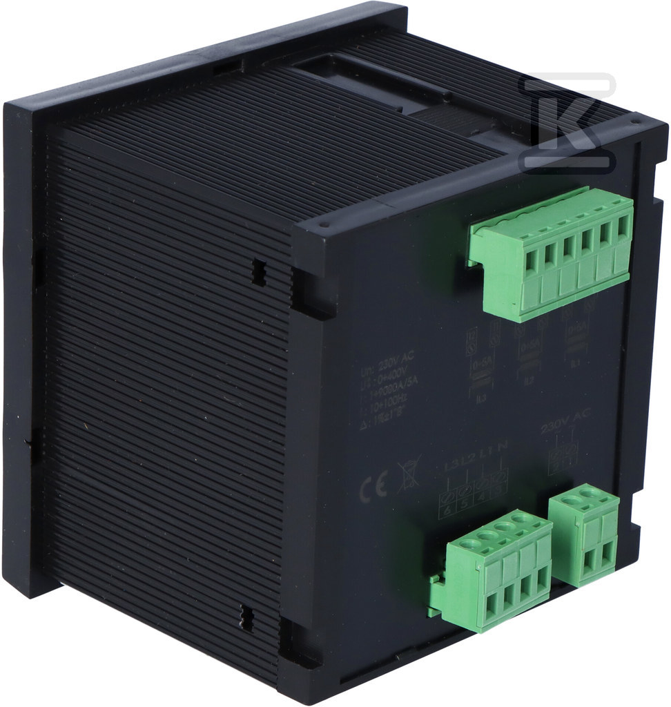 Wielofunkcyjny cyfrowy multimetr wartości parametrów sieci DMM-4T, panelowy 96x96mm - obrazek 2