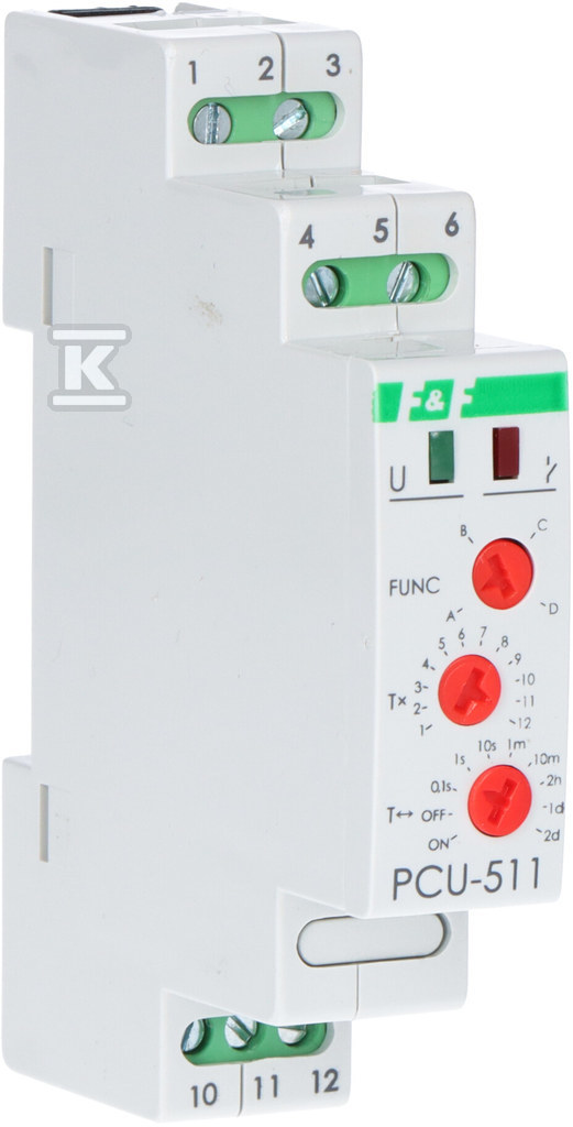 Przekaźnik czasowy 230V AC / 24 V AC/DC uniwersalny zakres czasowy 0,1s÷24h Un=24 i 230V~ Io