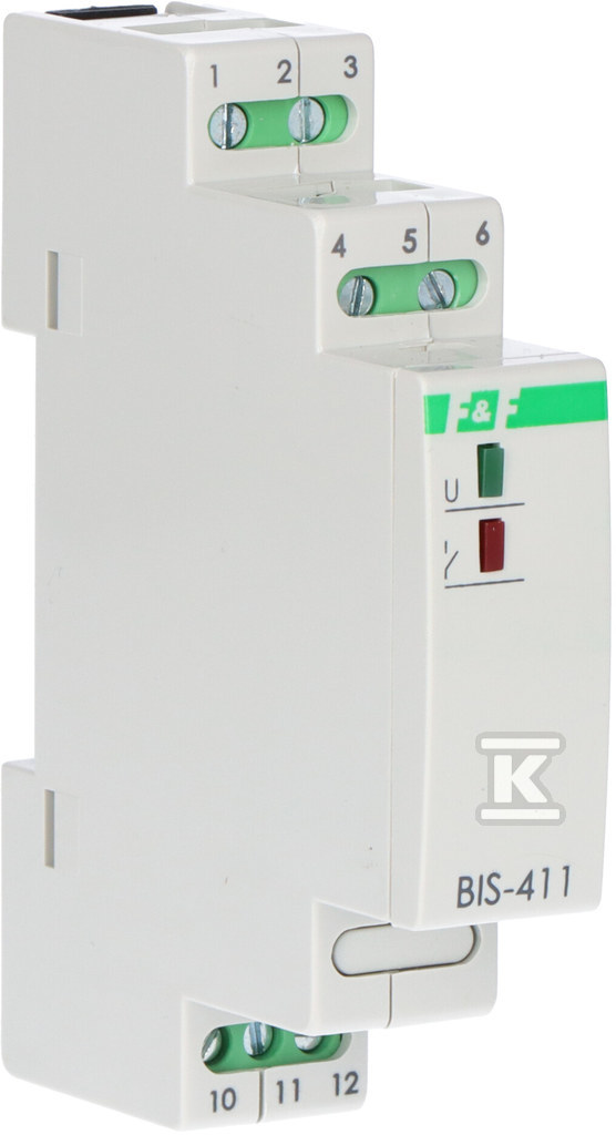 Przekaźnik bistabilny BIS-411, montaż na szynie DIN BIS-411 - obrazek 1