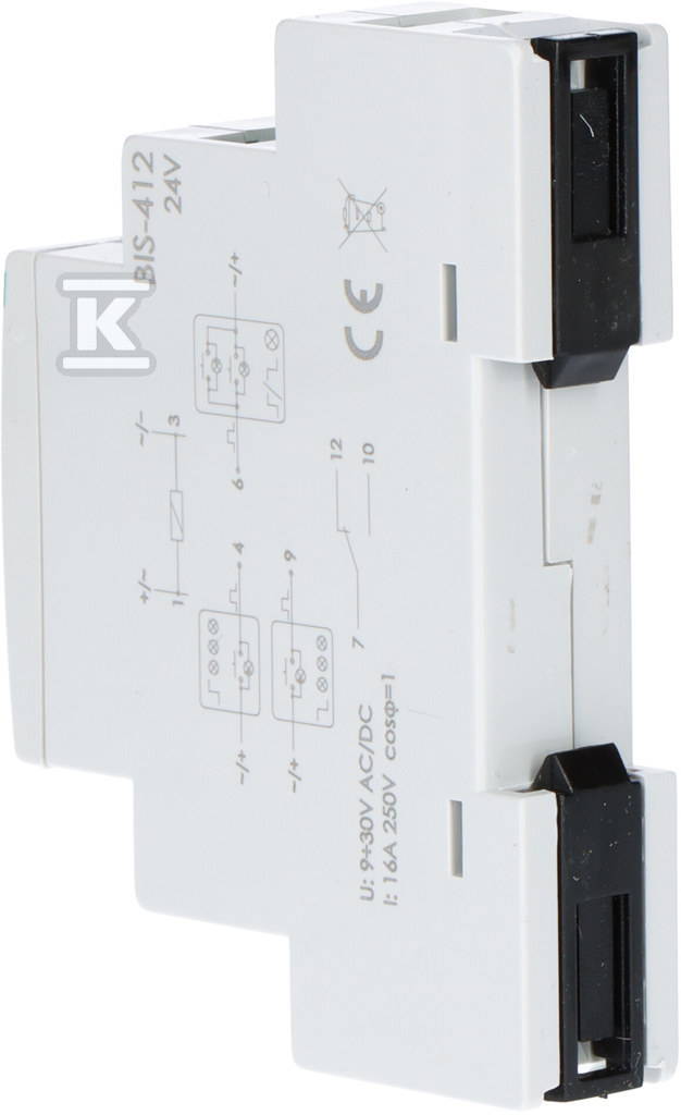 Przekaźnik bistabilny grupowy U=24AC/DC BIS-412-24V - obrazek 3