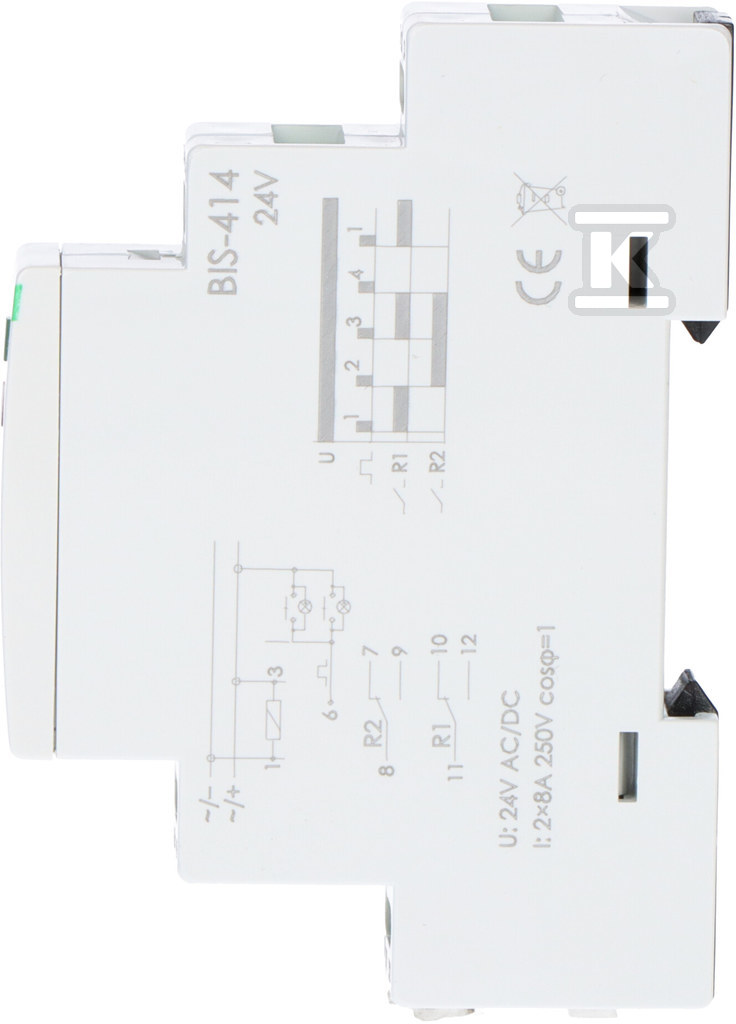 Przekaźnik bistabilny BIS-414 24V BIS-414-24V - obrazek 3
