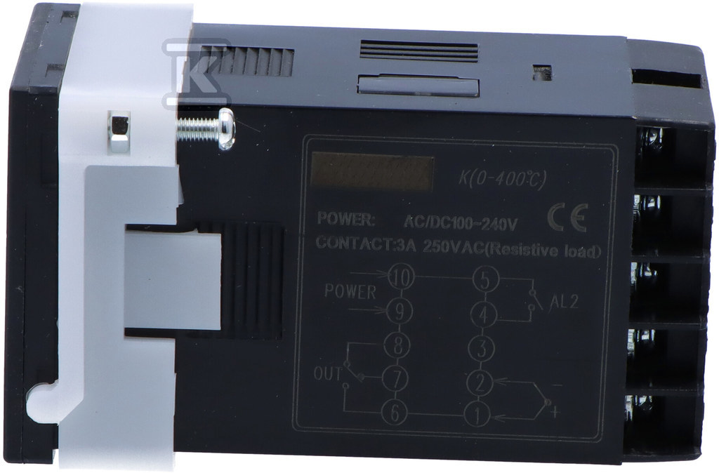 Cyfrowy regulator temperatury CRT-15T z sondą w kpl., zakres reg. 0-400° C, I=3A, panelowy - obrazek 2