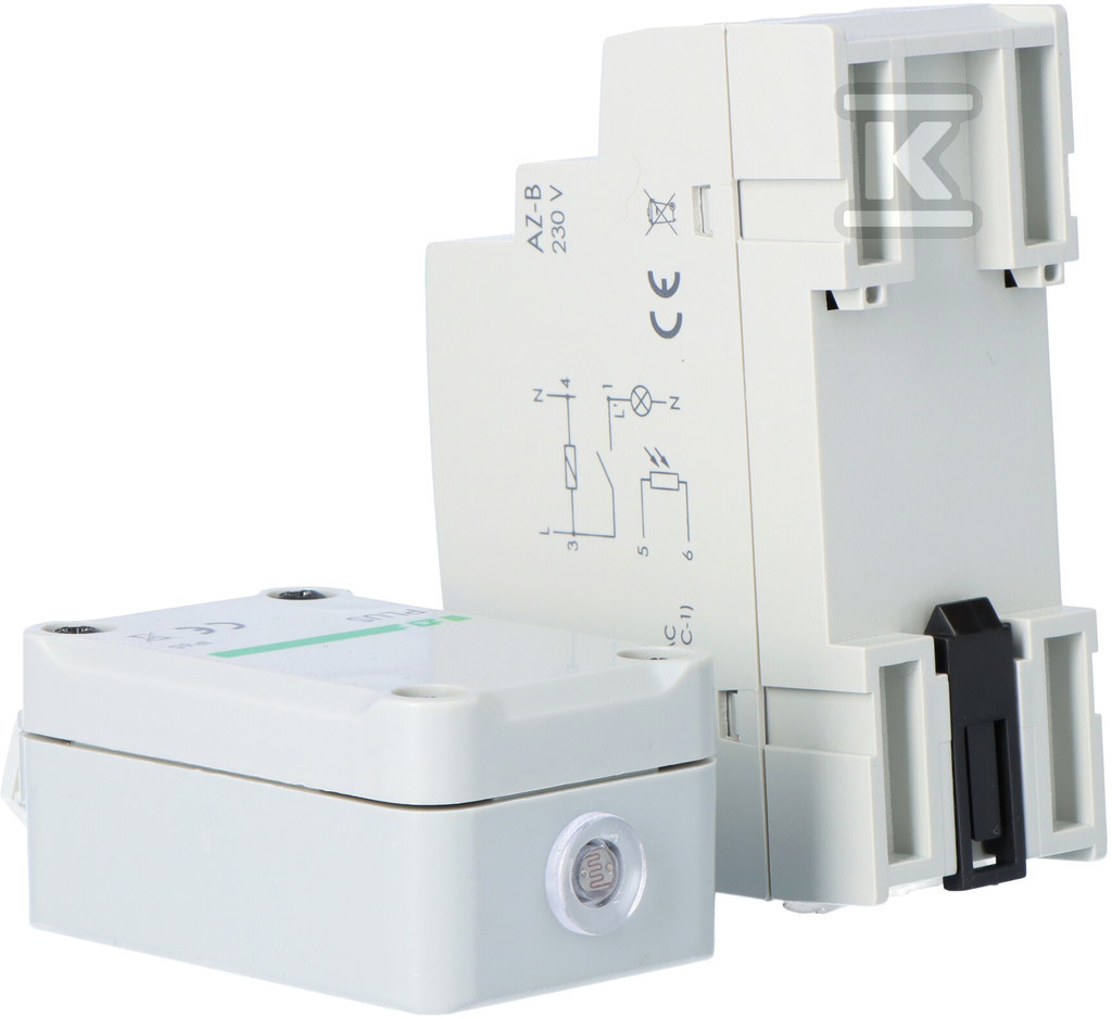 Automat zmierzchowy AZ-B PLUS I=16A, zewnętrzna sonda hermetyczna PLUS, 2 moduły AZ-B-PLUS - obrazek 3