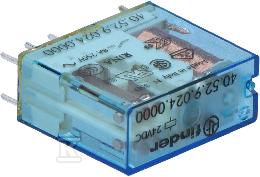 Przekaźnik 2P 8A 12V Dc 40.52.9.012.0000 - obrazek 2