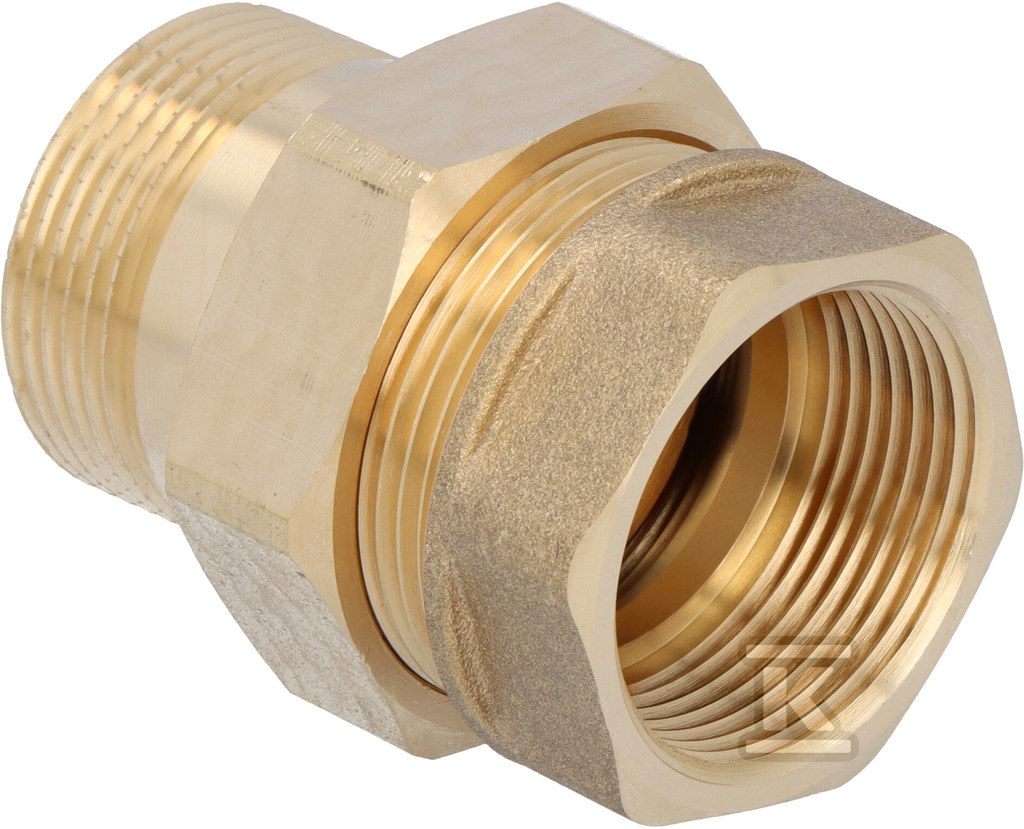 Śrubunek mosiężny 5/4" prosty z oringiem SGU9 - obrazek 2