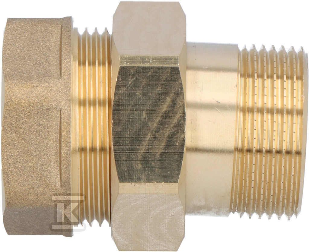 Śrubunek mosiężny 5/4" prosty z oringiem SGU9 - obrazek 3