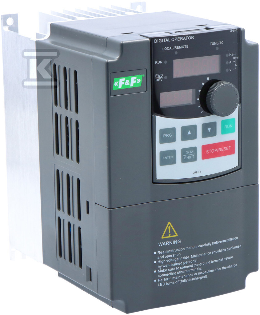 Falownik jednofazowy Uwe=230V AC, Iwe=17,5A, Uwy=3x230V AC, Iwy=7A, Pmax=1,5kW FA-1LX015 - obrazek 1