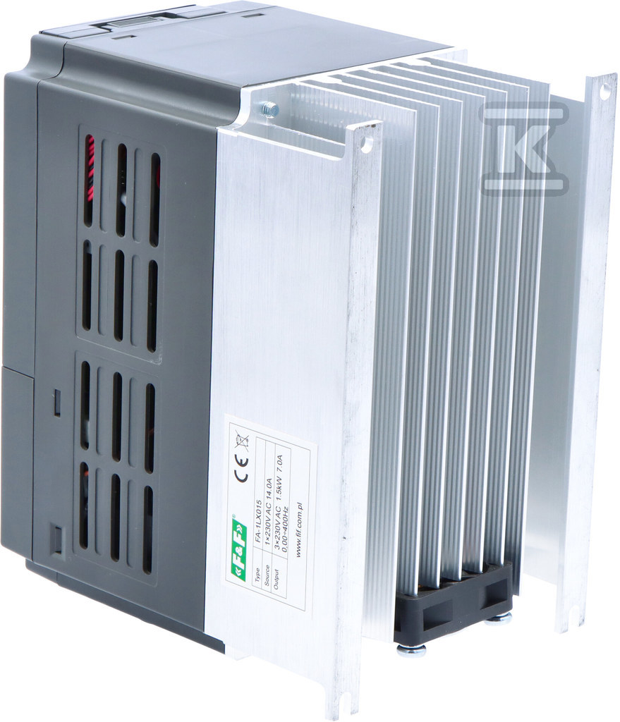 Falownik jednofazowy Uwe=230V AC, Iwe=17,5A, Uwy=3x230V AC, Iwy=7A, Pmax=1,5kW FA-1LX015 - obrazek 2