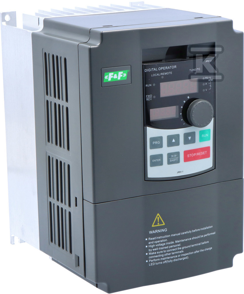 Falownik trójfazowy Uwe=3x400V AC, Iwe=16,5A, Uwy=3x400V AC, Iwy=13A, Pmax=5,5kW FA-3H055 - obrazek 1