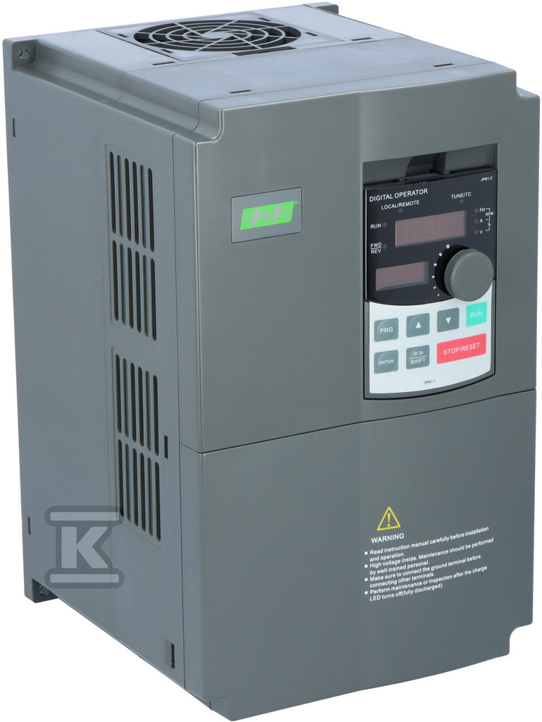 Falownik trójfazowy Uwe=3x400V AC, Iwe=20A, Uwy=3x400V AC, Iwy=16A, Pmax=7,5kW FA-3H075