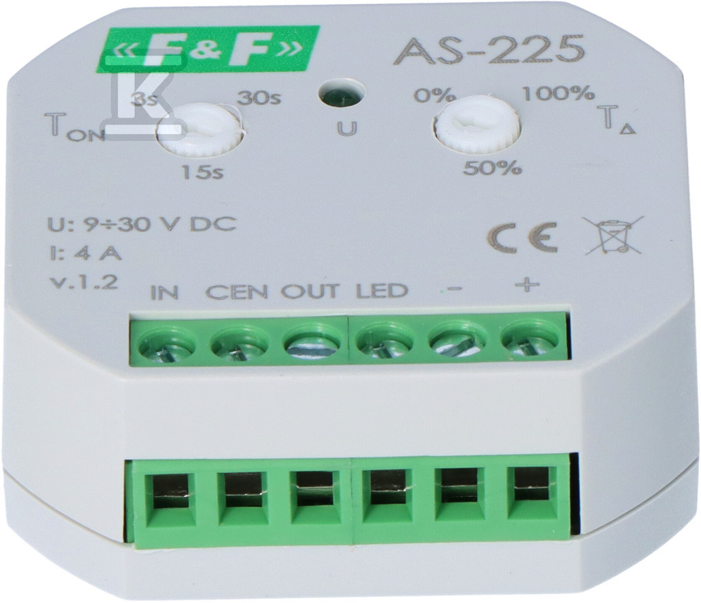 Sterownik kaskadowy - schodowy 9-30V DC AS-225 - obrazek 3