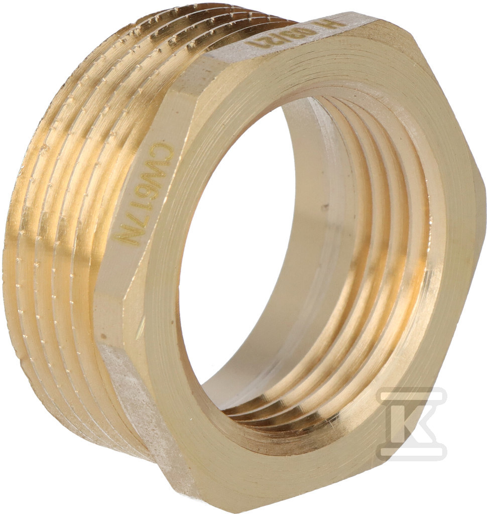 Redukcja mosiężna 5/4"x1" żółta R05Z - obrazek 1