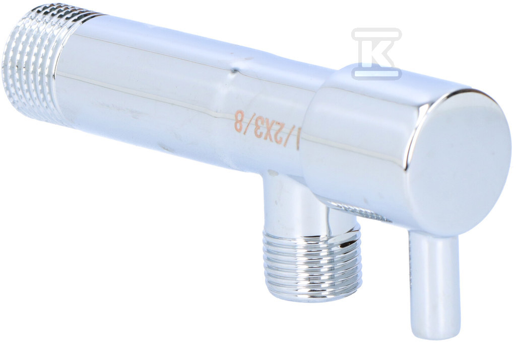 Zawór kątowy z głowicą ceramiczną 1/2″x3/8″, uchwyt metalowy Z1238C