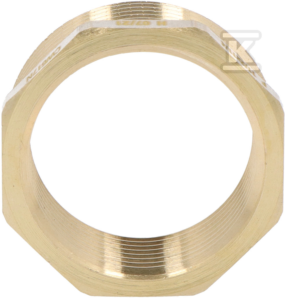 Redukcja mosiężna 6/4"x5/4" żółta R08Z - obrazek 2