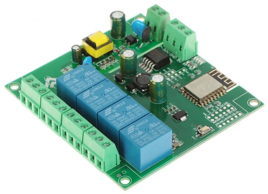 Moduł przekaźnikowy ESP12‑4R‑MV Wi‑Fi