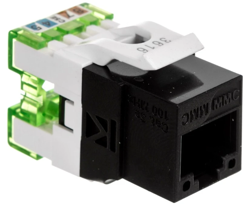 Moduł gniazda komputerowego MMC RJ45 kat 5e, MGK‑K5 - obrazek 1