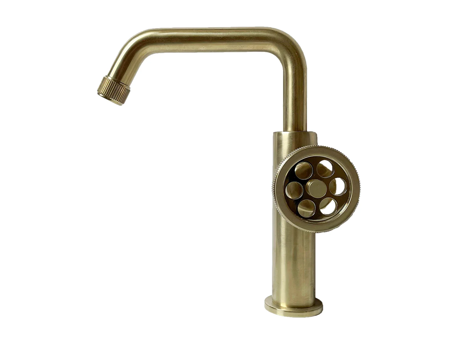 Indus bateria umywalkowa niskie wykonanie szczotkowane złoto - Essebagno 1385443 - obrazek 1