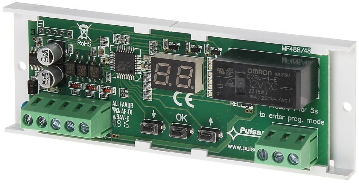 Moduł przekaźnika czasowego 1xNO/NC AWZ‑516 PULSAR - obrazek 1