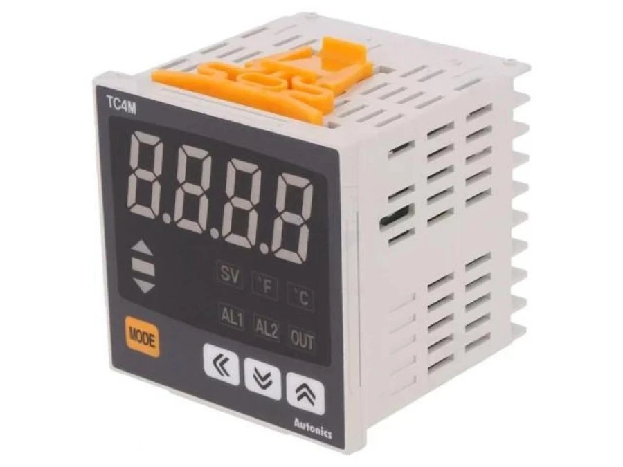 Moduł: regulator temperatury SPST‑NO OUT 2: SSR OUT 3: alarmowe TC4M‑14R
