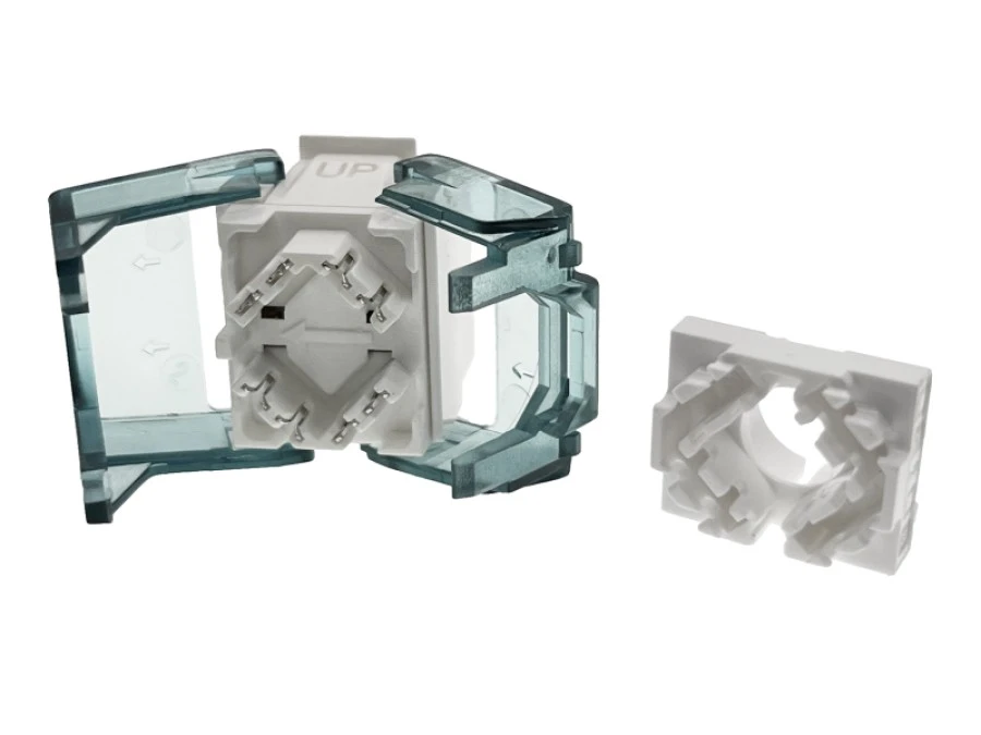 Moduł keystone RJ45 beznarzędziowy UTP kat.6A Podw. par. transmisyjne ALANTEC MB007‑1 - obrazek 2