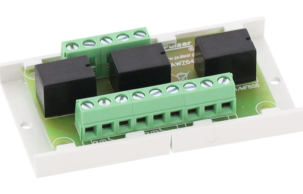 Moduł przekaźnikowy wyjść technicznych 1A@30V DC 1A@48V AC 3x C/NC/NO AWZ642 MPOC - obrazek 1